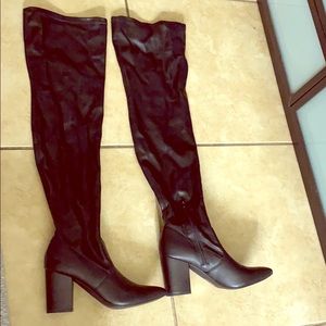 faux leather boots